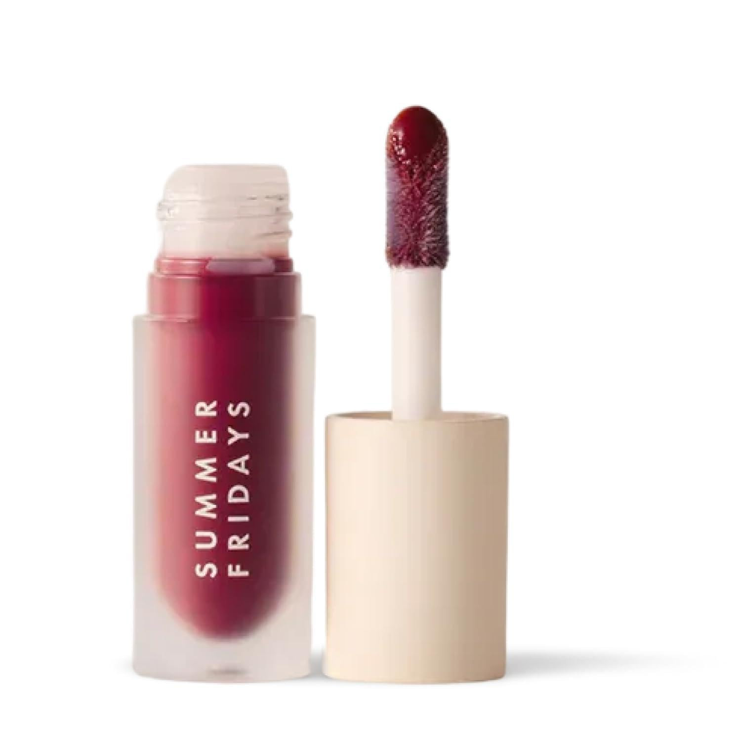 Summer Fridays Dream Lip Oil - Hydrating Tinted Lip Gloss Oil - Non-Sticky Formula with Skincare Benefits for Long-Lasting Softness + Shine - Effortless Beauty Gifts - Midnight Berry (0.15 Oz) | Amazon (US)