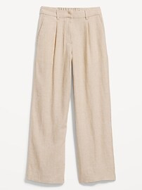Extra High-Waisted Linen-Blend Wide-Leg Taylor Pants | Old Navy (US)