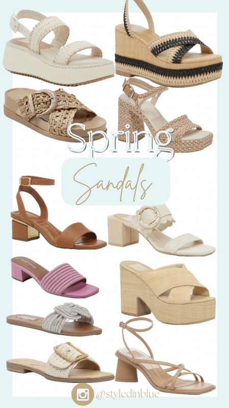 Spring sandals, spring heels, platform sandals, strappy sandals, rhinestone sandals, 

#LTKshoecrush #LTKstyletip #LTKfindsunder100