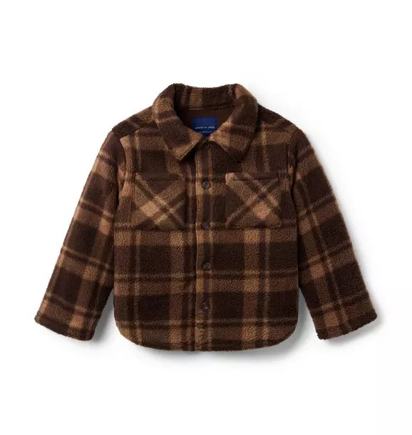 The Plaid Sherpa Shirt Jacket | Janie and Jack