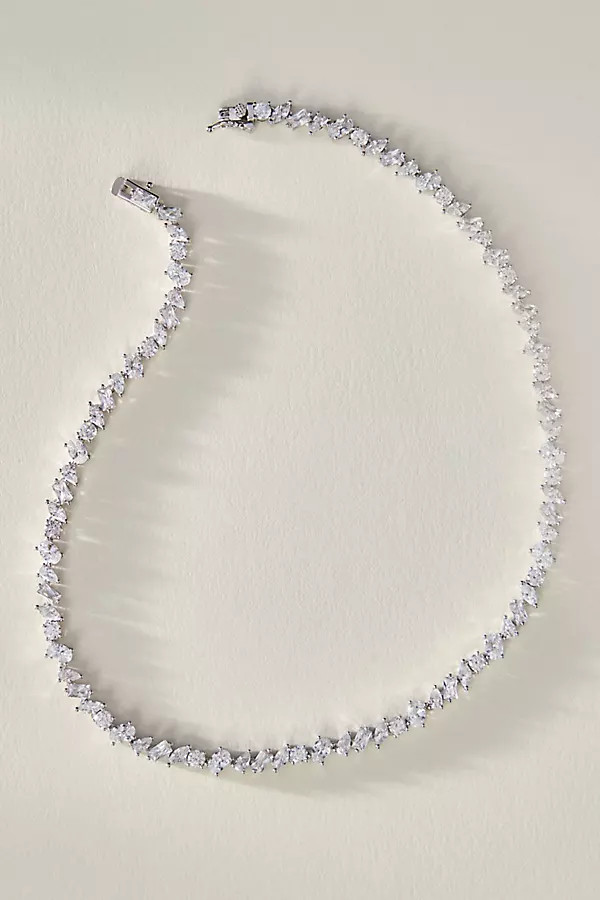 Pear Diamond Tennis Necklace | Anthropologie (US)