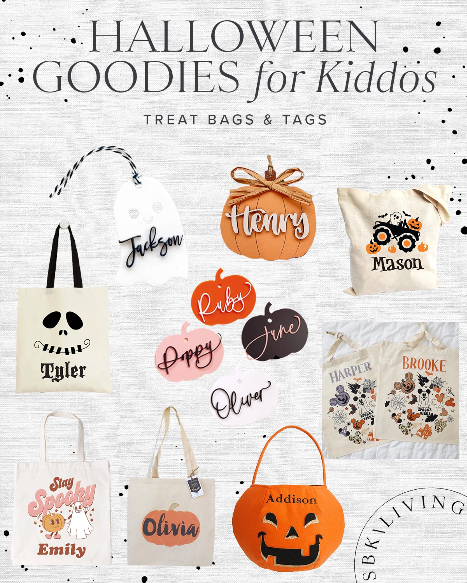 K I D S \ Halloween treat bags and tags for kids!

#LTKkids #LTKHalloween