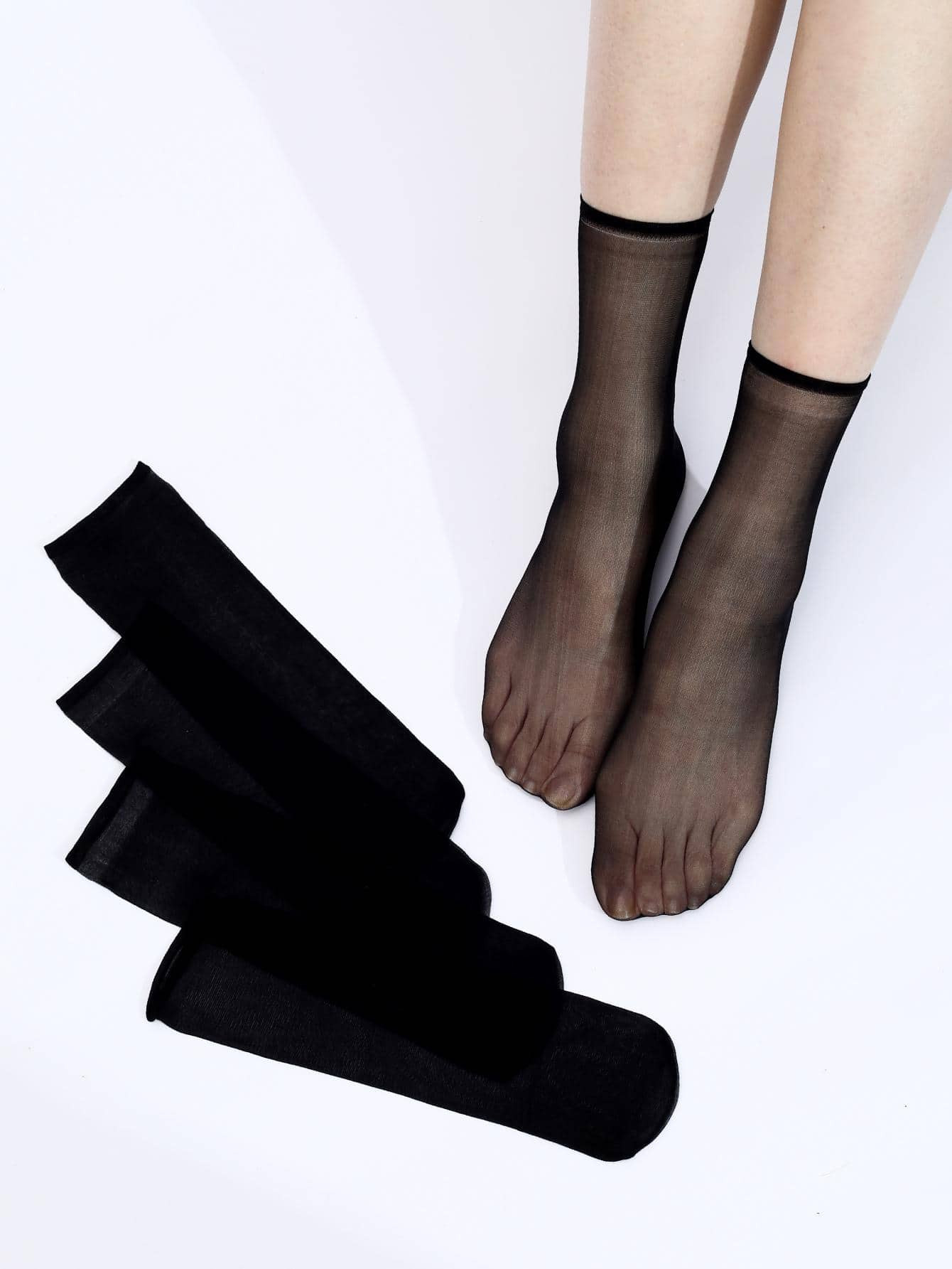 5pairs Women Solid Fashion Crew Socks For Daily Life | SHEIN
