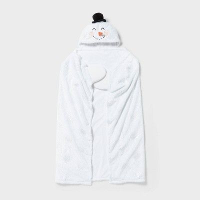 Snowman Kids' Hooded Blanket - Pillowfort™ | Target