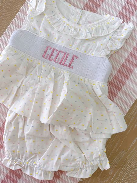The sweetest spring outfit for cecile! Love this diaper set from cecil & lou! Other favorites linked below 👇🏻 #littlegirloutfits #springlooks #monogram 

#LTKbaby #LTKkids #LTKunder50
