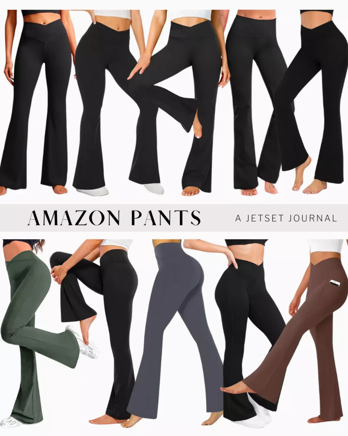 Buy HEGALY Women's Flare Yoga Pants - Crossover Flare Leggings