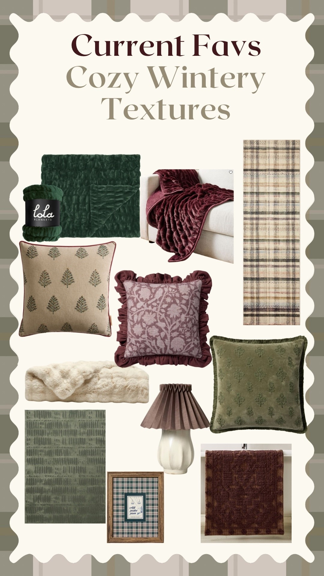 Winter is all about the cozy vibes and we’re loving the green and burgundy hues this season 🫶

#LTKHoliday #LTKSeasonal #LTKHome