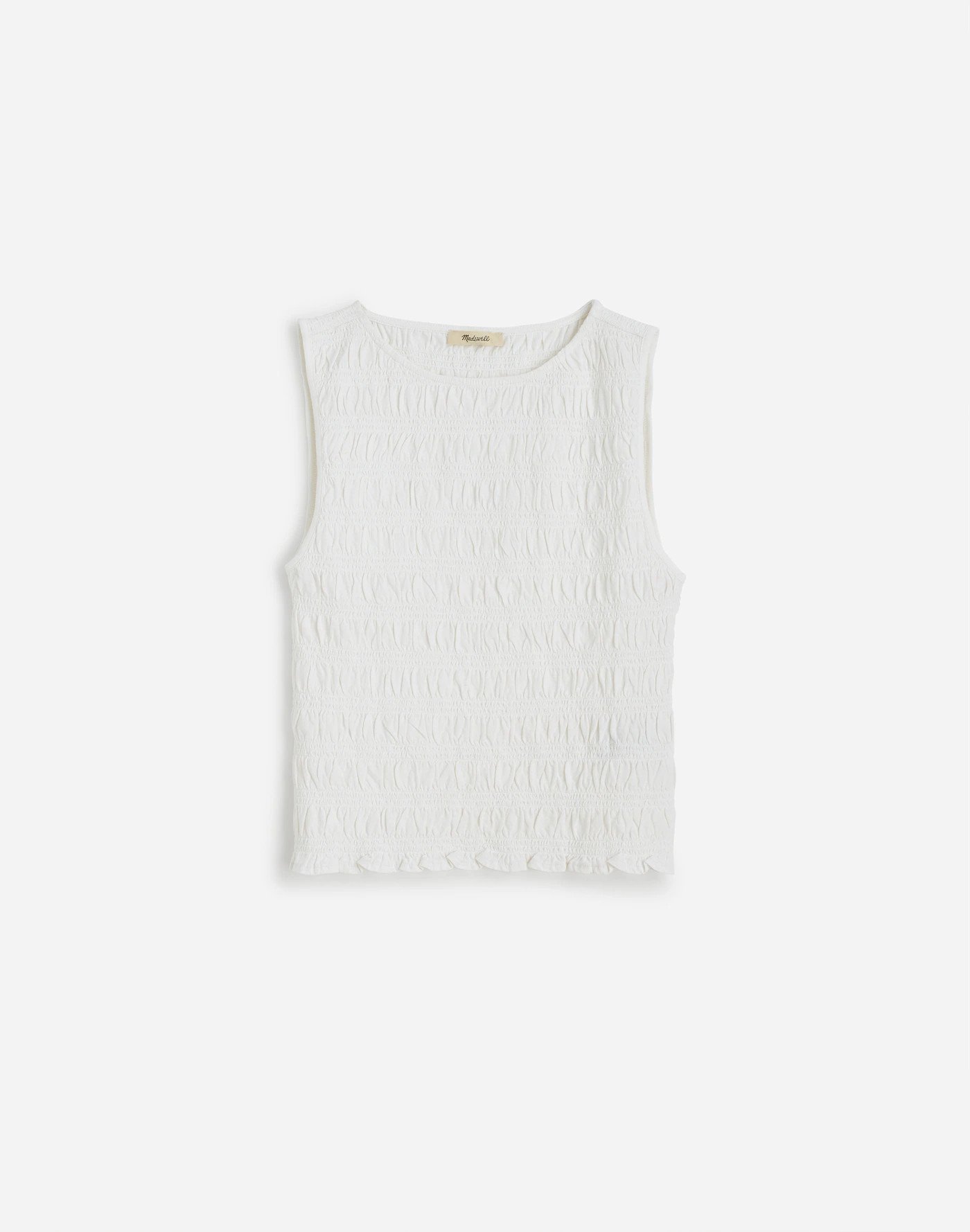 Smocked Boatneck Tank | Madewell