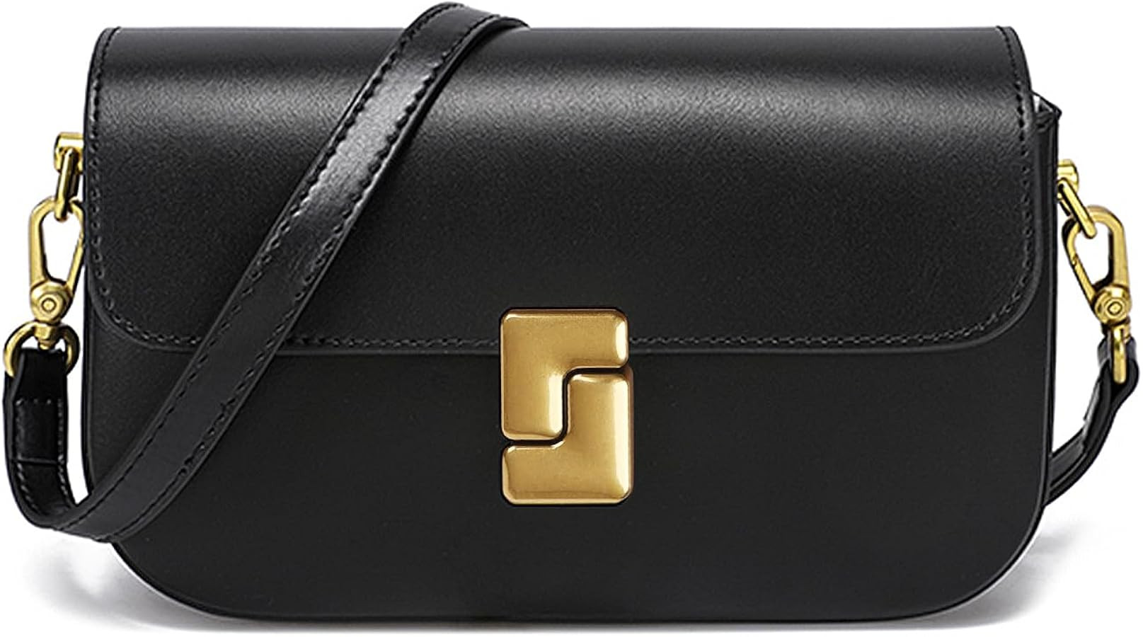 imeetu Soft Leather Crossbody Bag for Women, Top Handle Shoulder Bag Removable Shoulder Straps | Amazon (US)