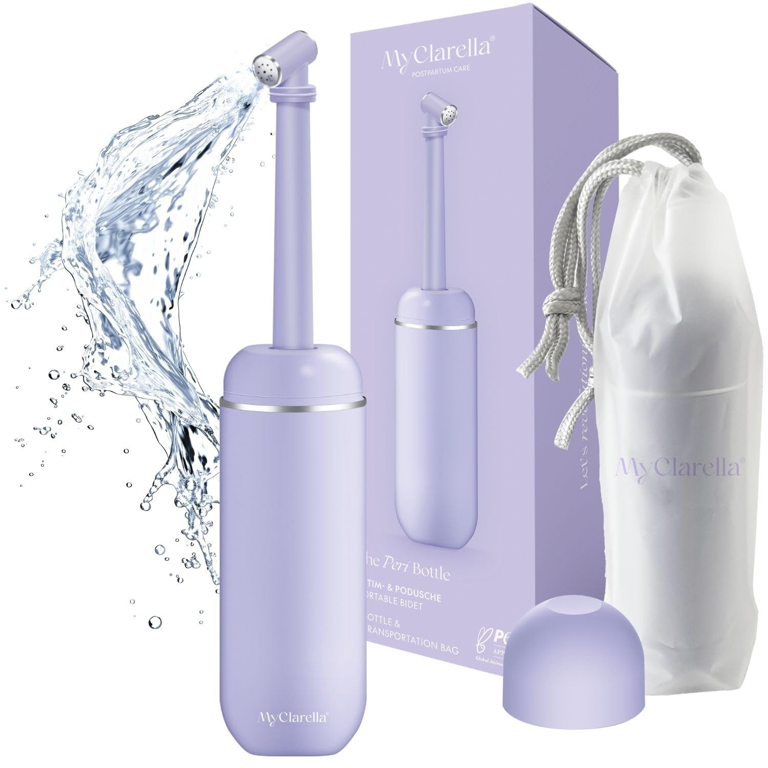 MyClarella Intimdusche| Podusche| Tragbares Bidet| Wochenbett| Wiederverwendbare Intimdusche Dame... | Amazon (DE)