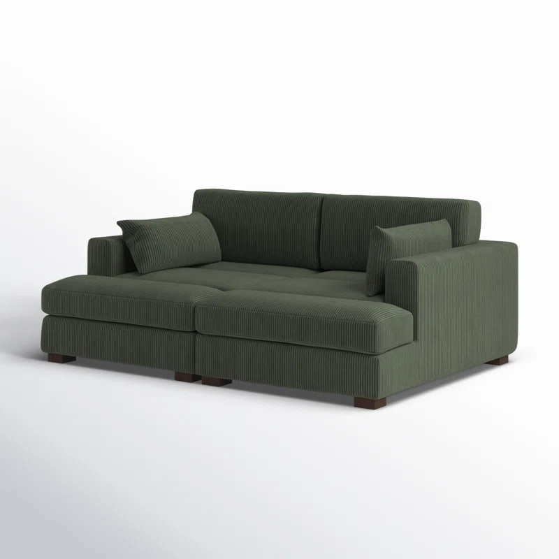Wade Logan® Bentura 83.86'' Recessed Arm Modular Sofa & Reviews | Wayfair | Wayfair North America