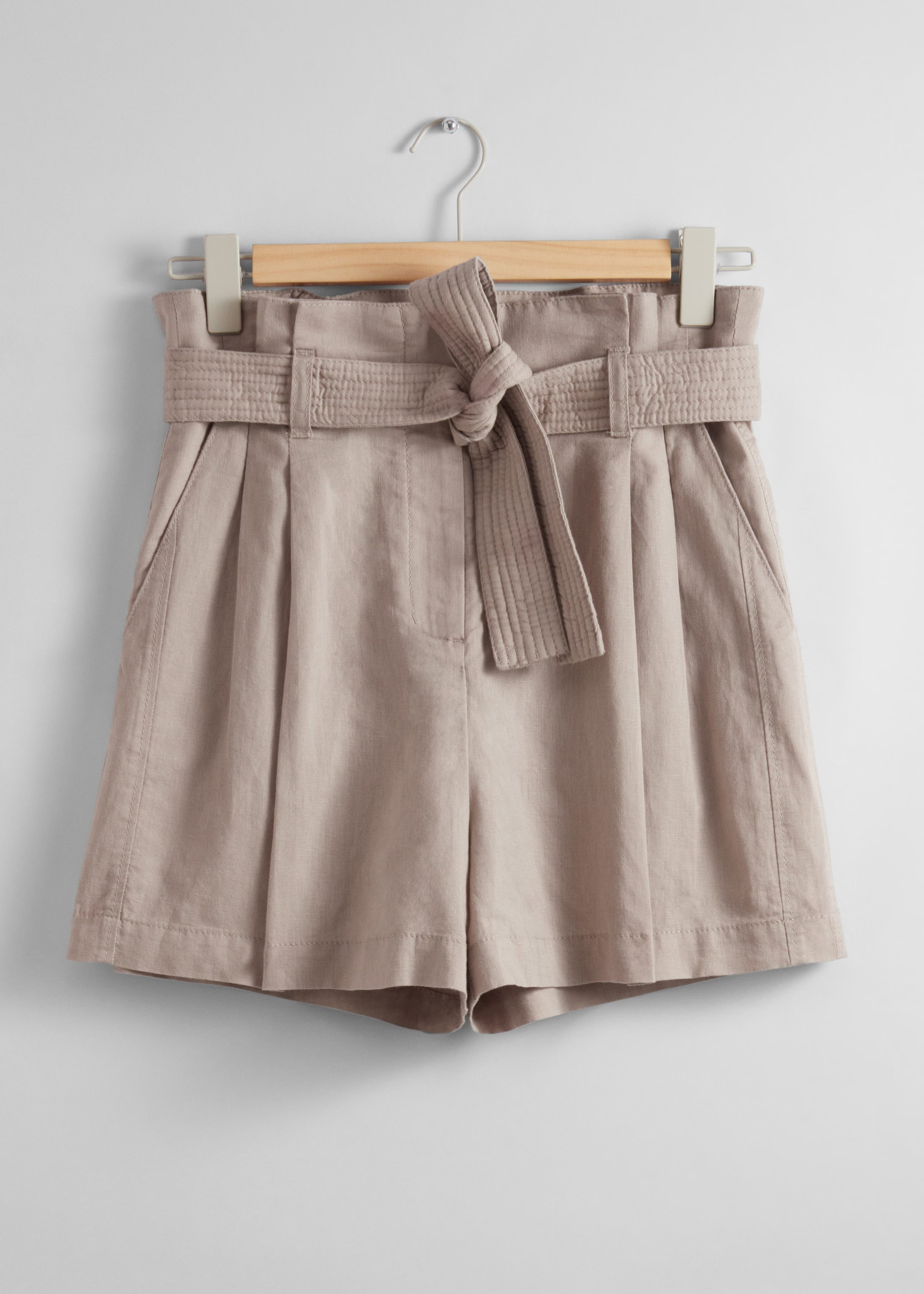 Linen-Blend Paperbag Shorts | & Other Stories UK