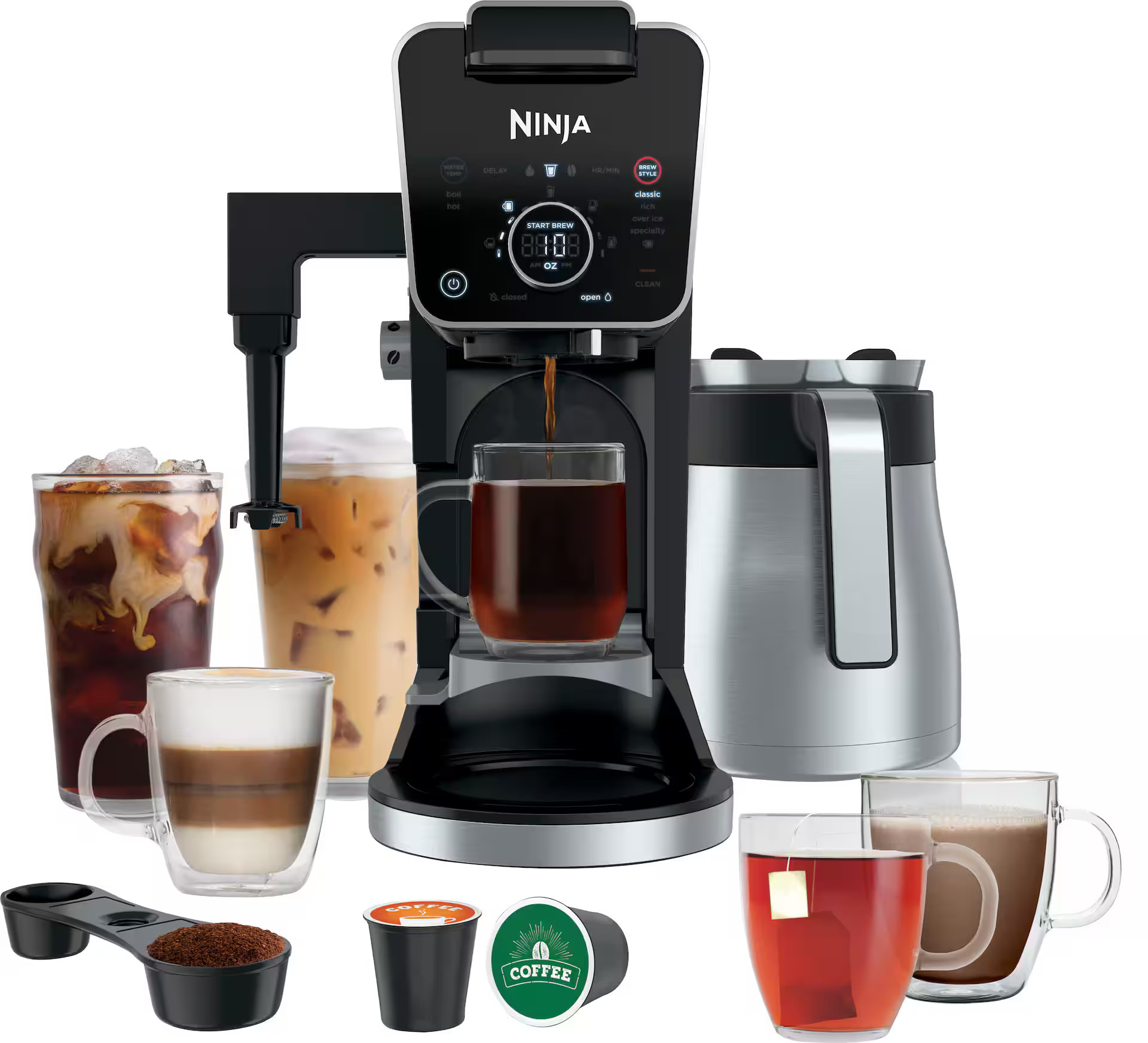 Ninja DualBrew PRO 12-Cup Specialty Coffee System with Thermal Carafe, K-Cup Compatible, Hot Wate... | Best Buy U.S.