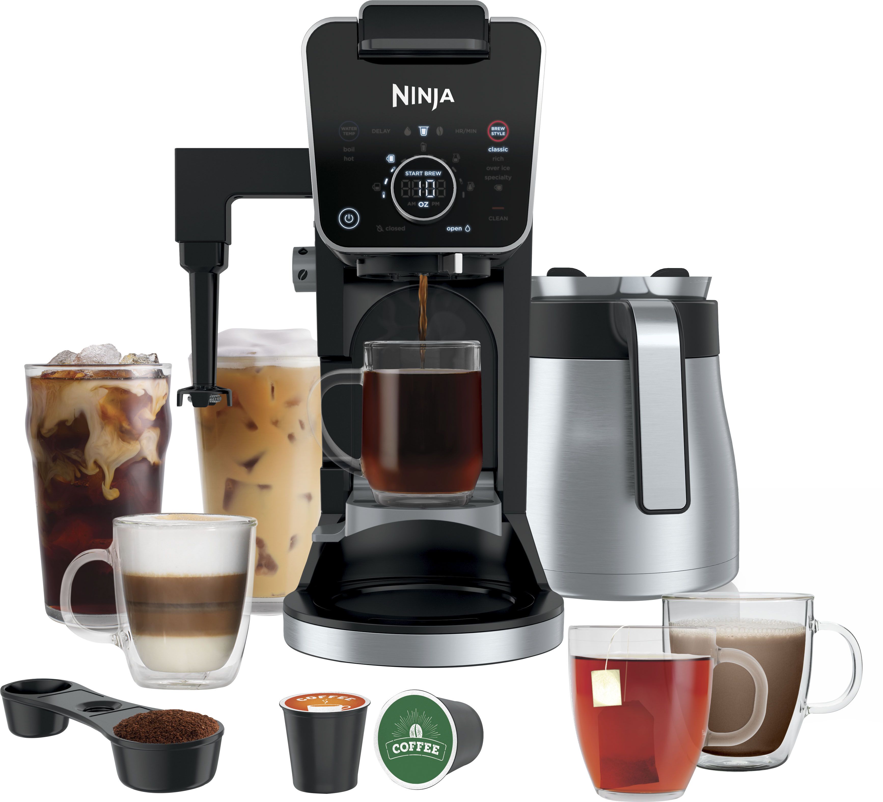 Ninja DualBrew 12-Cup Specialty Coffee System with K-cup compatibility, 4 brew styles, and Frothe... | Best Buy U.S.