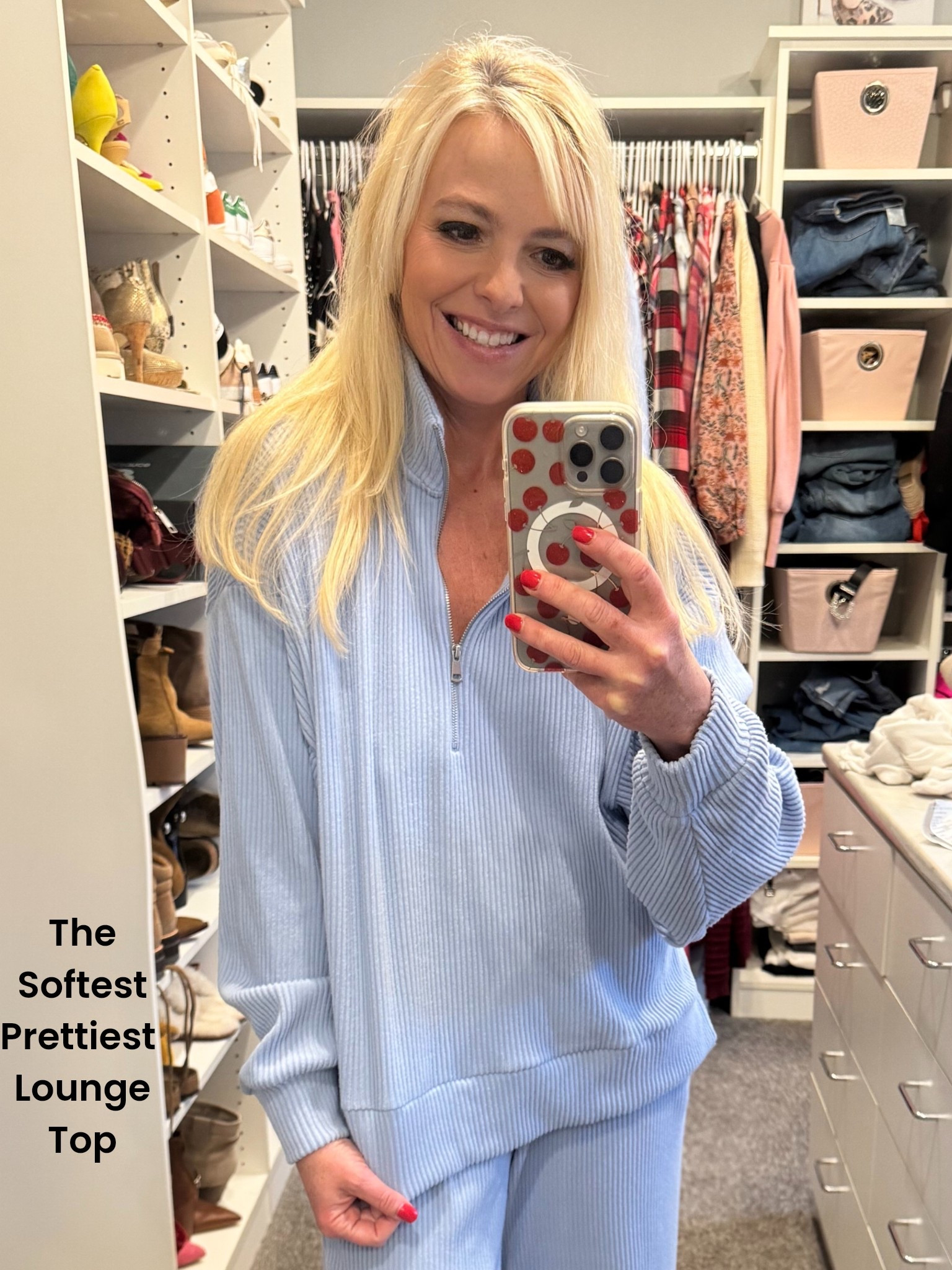This lounge top is such a pretty periwinkle pair it with leggings or some white leg pants, even jeans. Abercrombie 

#LTKActive #LTKSaleAlert #LTKFindsUnder50