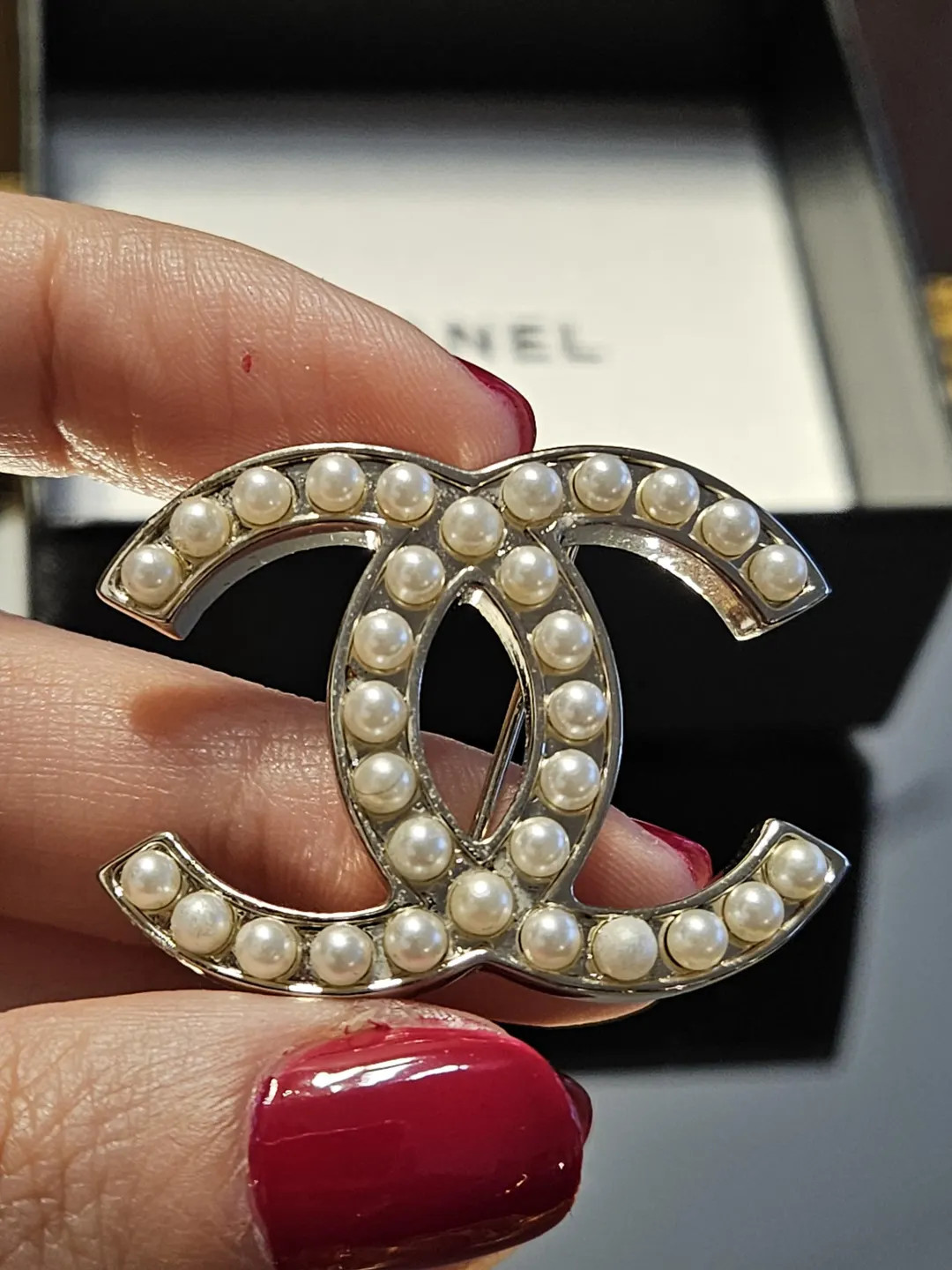 Beautiful Authentic Chanel Brooch Set With Pearls - Etsy Netherlands | Etsy (US)