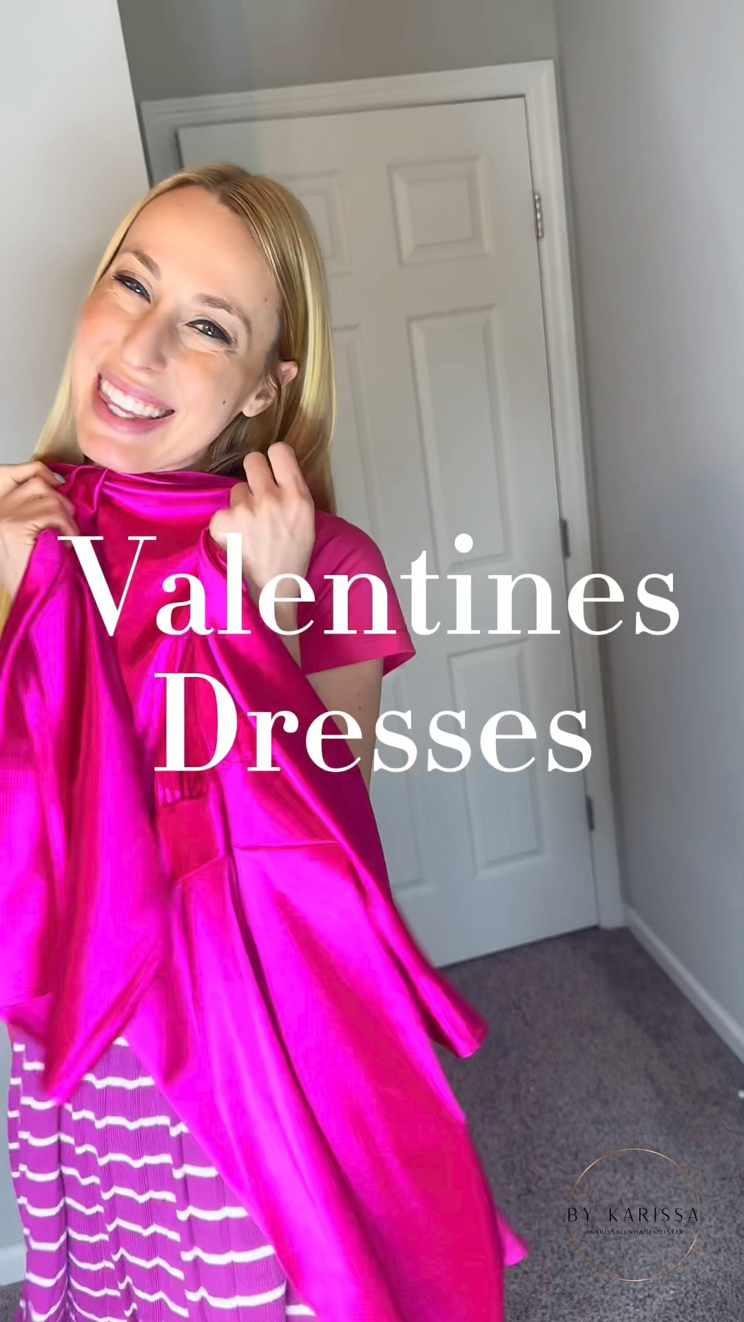 Love month outfits in motion
Wearing small in both dresses 
Wearing size 9 in the heels 

#LTKVideo #LTKshoecrush #LTKfindsunder50