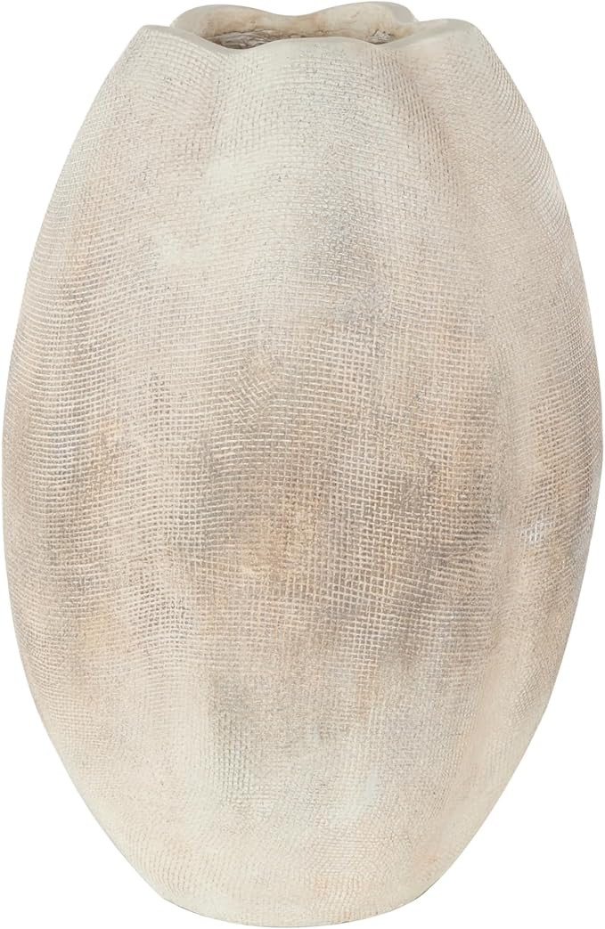 Deco 79 Magnesium Oxide Decorative Vase Antique Centerpiece Vase with Checkered Patterns, Flower ... | Amazon (US)