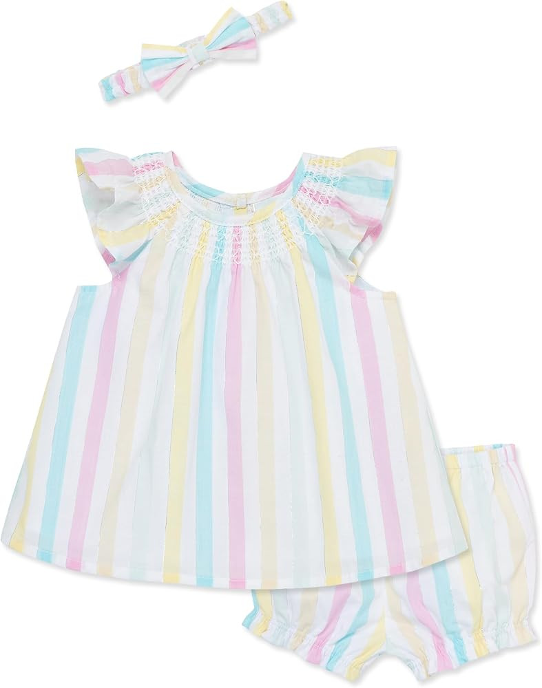 Little Me Clothes for Baby Girls' Sunsuit and Headband Set, 3-12 Months | Amazon (US)