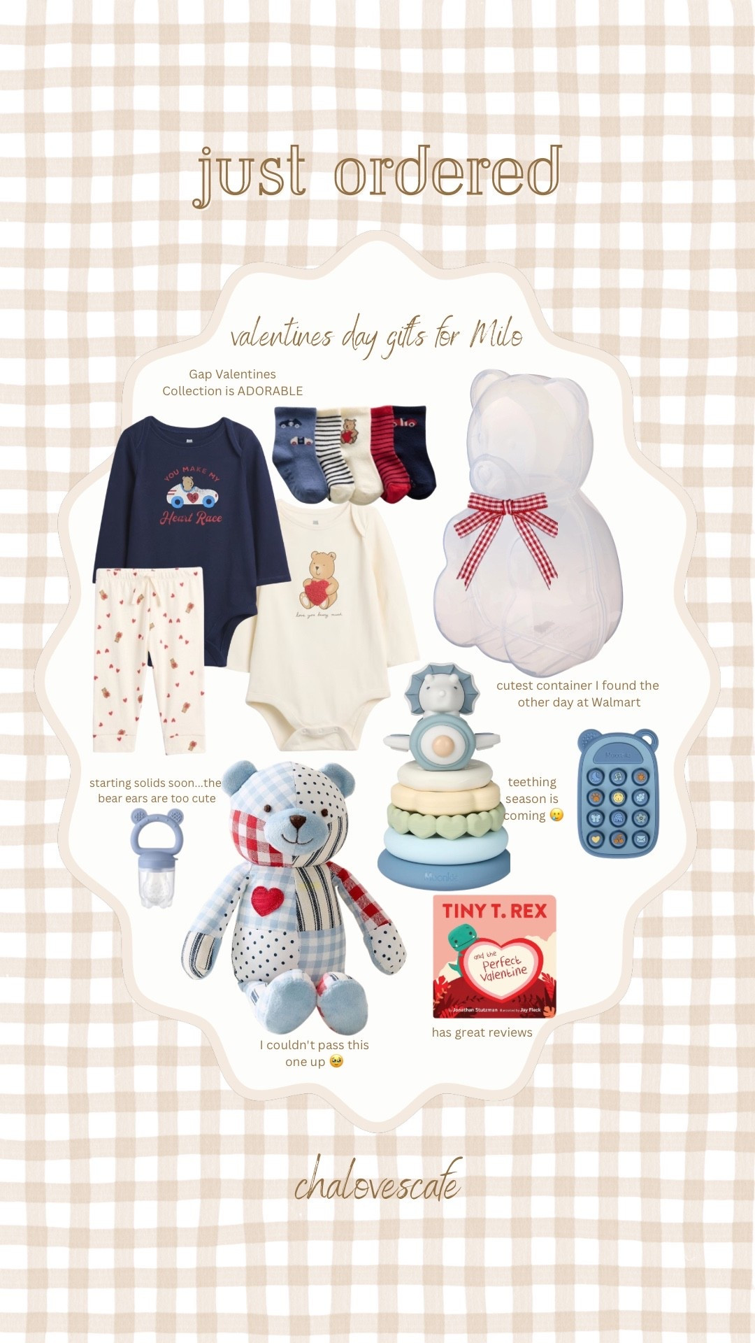 Just ordered Valentine's Day gifts for my baby boy! Cannot wait to put all these goodies in the cutest bear container I found the other day at Walmart 🧸❤️

#LTKSeasonal #LTKBaby #LTKKids