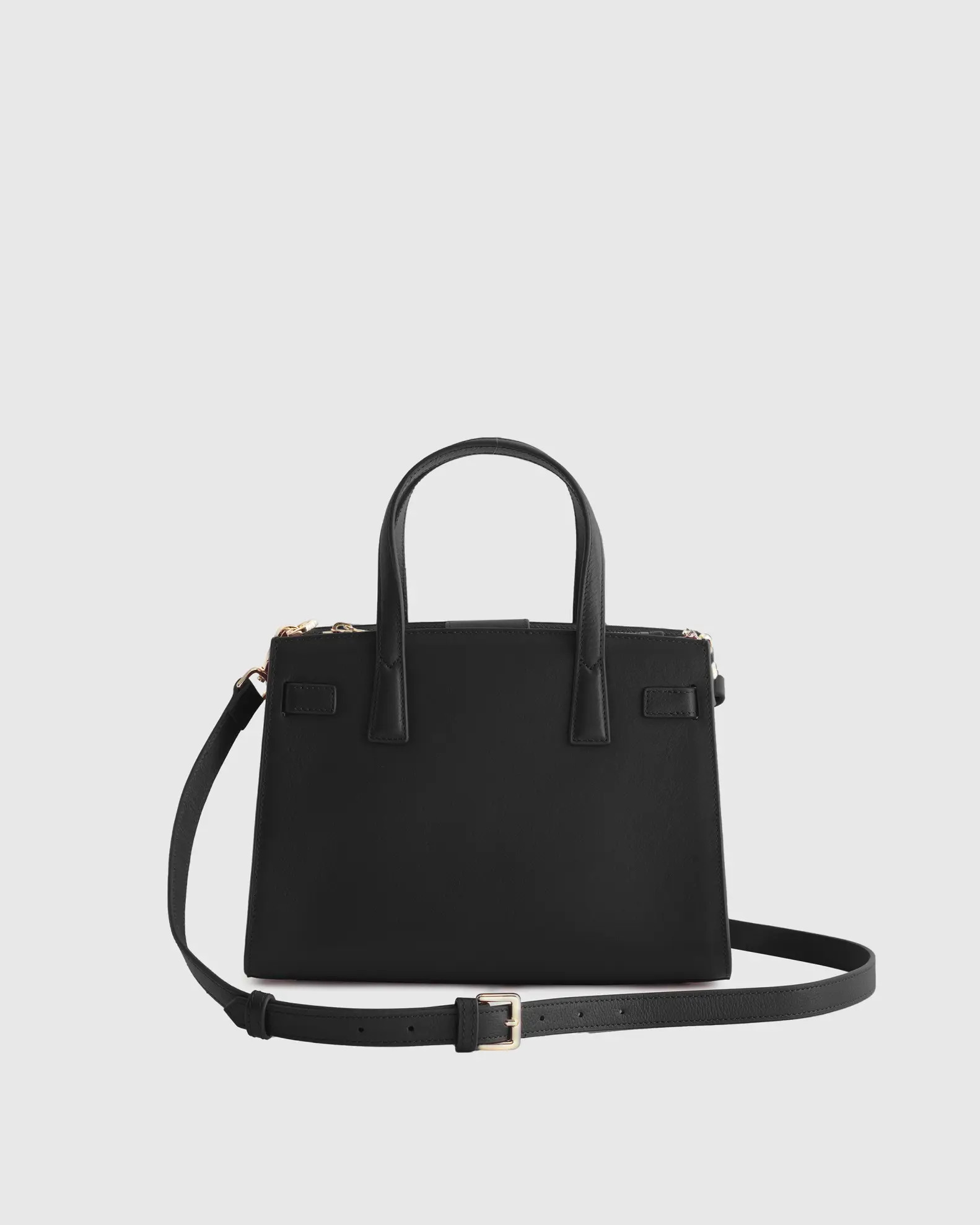 Italian Leather Small Triple Compartment Satchel | Quince
