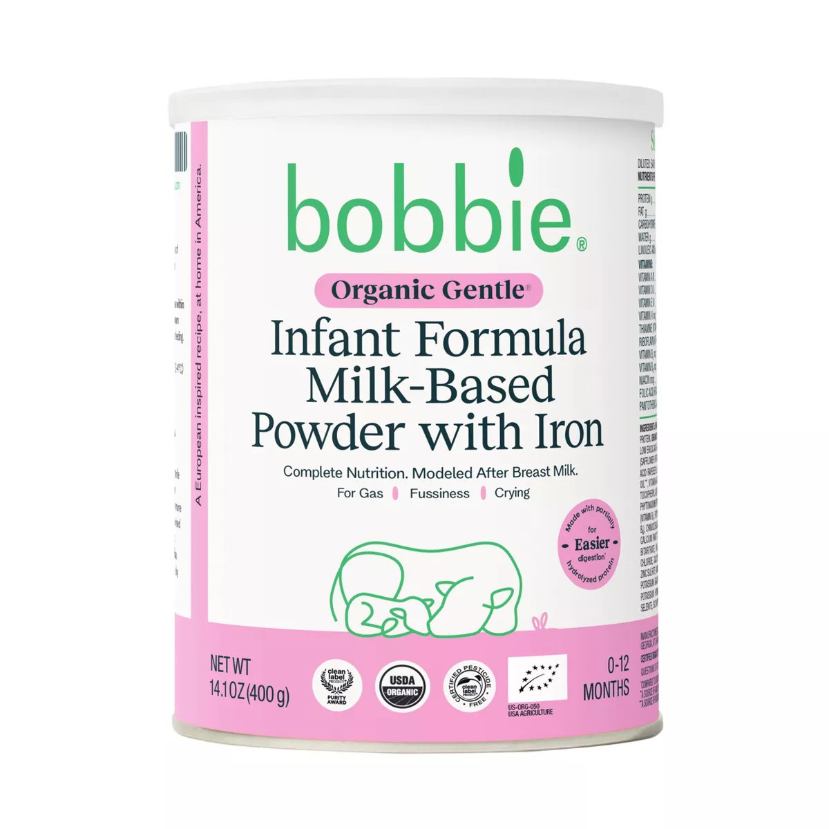 Bobbie Organic Gentle Infant Formula - 14.1oz | Target