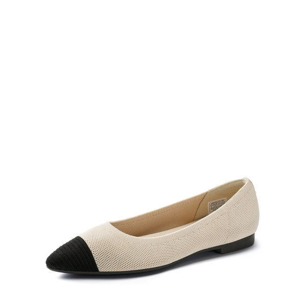 Elegant Knitted Cap Toe Flats | Dream Pairs