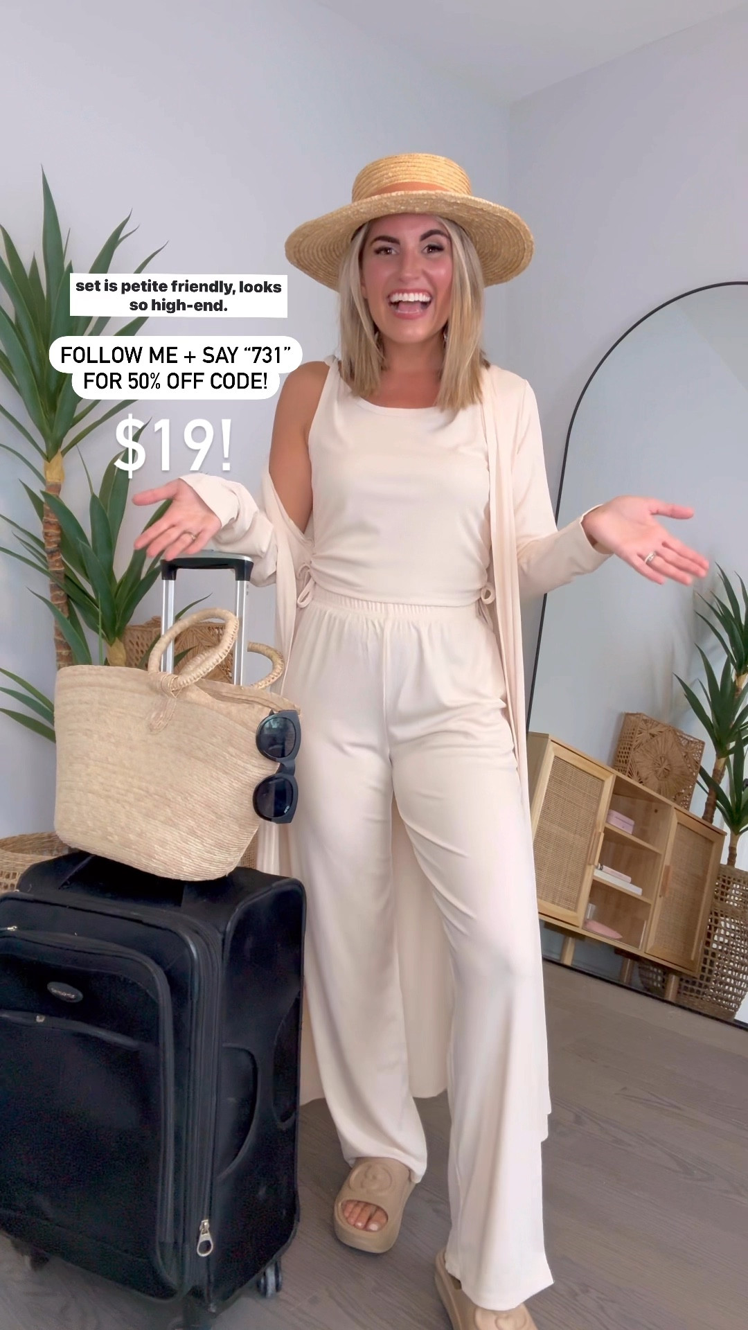 ONLY $19-$21🤯45% off CODE👉 KUZVFLOT + 10%- 23% off on page depending on color , Hurry🏃🏼‍♀️limited time deal this Amazon Basic 3 Piece Set!🫶✈️ Perfect for Travel. SO Stretchy, silky soft & Petite Friendly. 
5’2” 125lbs wearing small 
.
Amazon basic, travel outfit, 3 piece set, capsule wardrobe, capsule closet, bathing suit coverup, sunglasses, striped dress, blue stripe dress, black jumpsuit, beige jumpsuit, travel outfit, loungewear, comfy outfit, casual outfits, work outfit, workwear, two piece set, 2 piece set, Amazon two piece set, Amazon lounge set 

#LTKsalealert #LTKtravel #LTKworkwear

#LTKSaleAlert #LTKWorkwear #LTKBacktoSchool