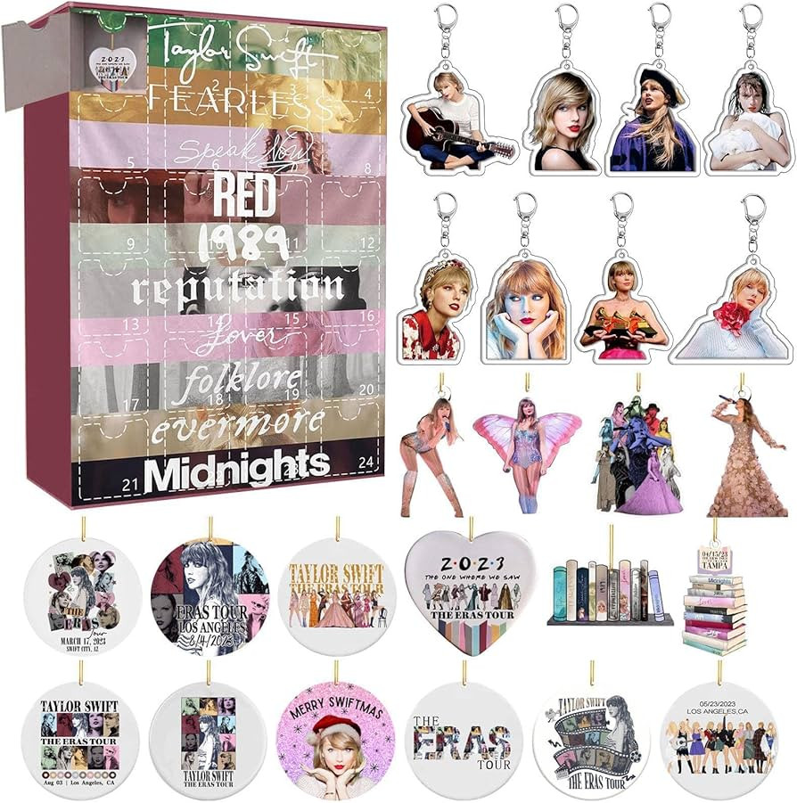 1989 Taylors Christmas Advent Calendar 2023, Countdown Calendar for Kids Adult, 24 Days of Christ... | Amazon (US)