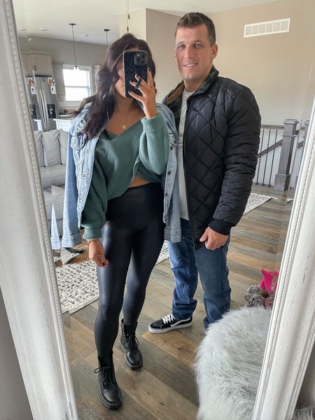 Outfit inspo for couples 🖤

Denim jacket — size small
Sweater — size small 
Spanx leggings — size small petite
His fleece button down — size medium
His white shirt — size medium
His jacket — size medium 
His jeans — size 32 x 31

Amazon fashion | amazon outfits for couples | amazon finds | amazon must haves | found it on amazon | amazon style | affordable fashion | mens fashion | mens outfits | couples outfits | outfits for couples 



#LTKunder50 #LTKmens #LTKunder100
