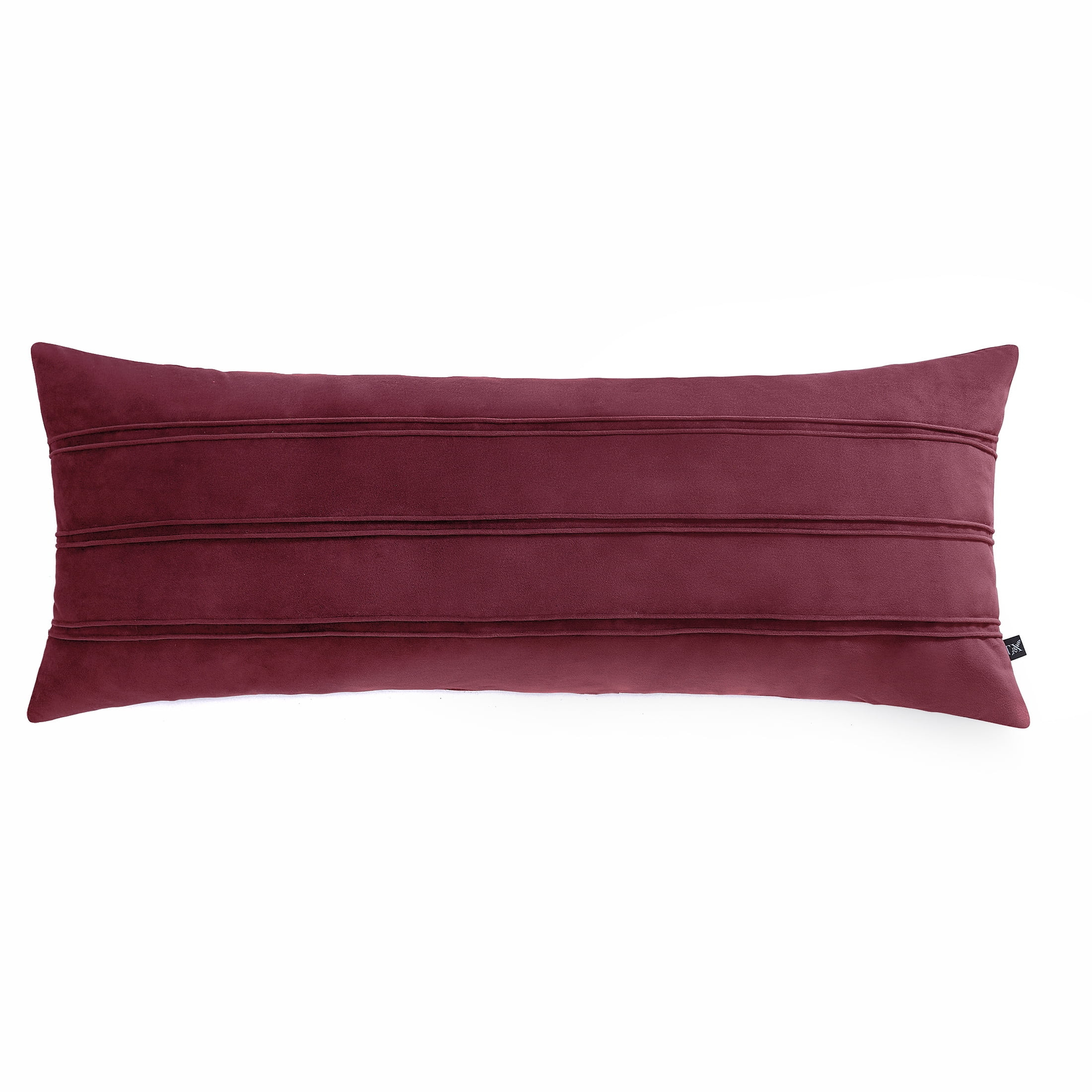 My Texas House 14" x 36" Rosalinn Red Velvet Oblong Decorative Pillow | Walmart (US)