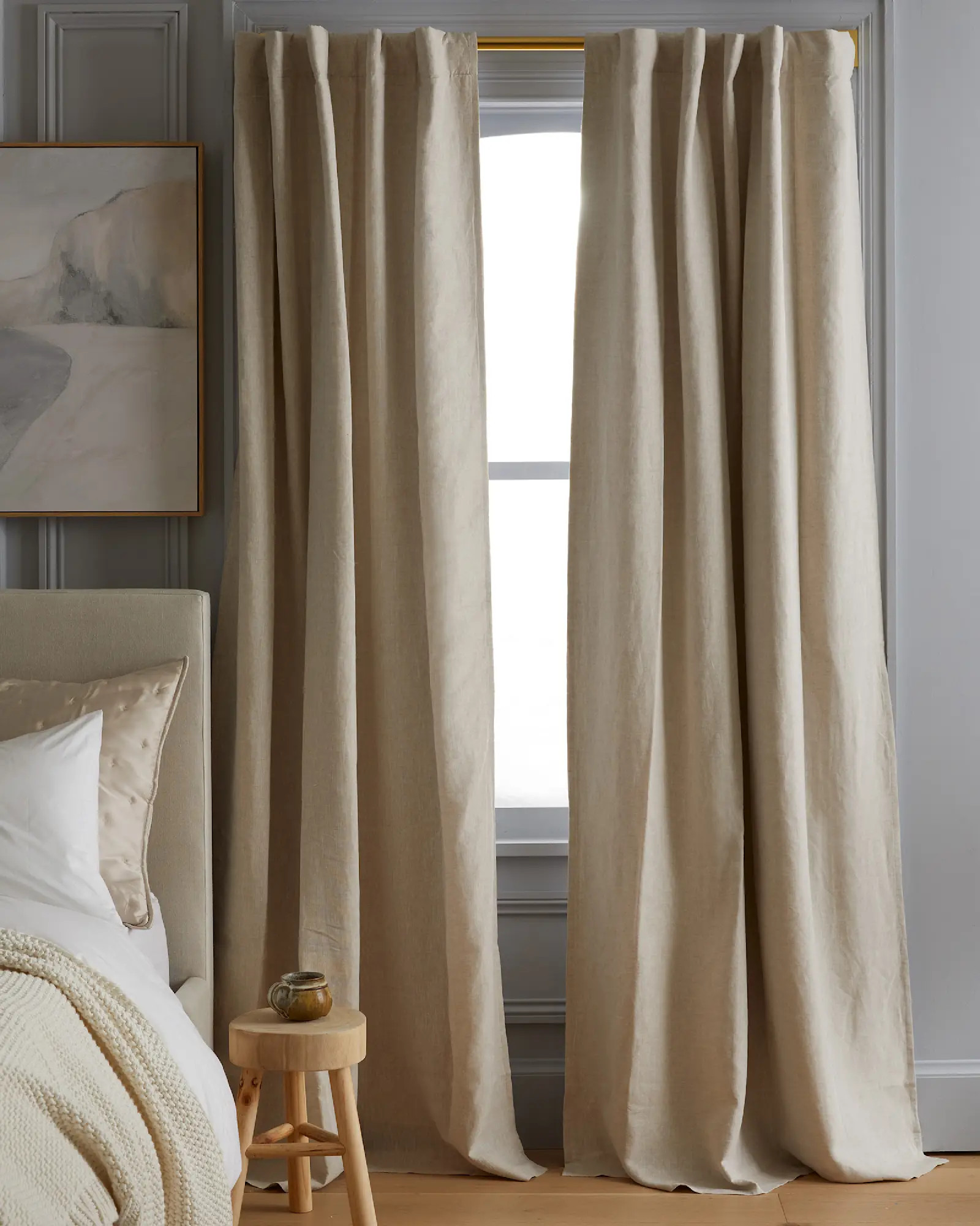 European Linen Room Darkening Curtain | Quince