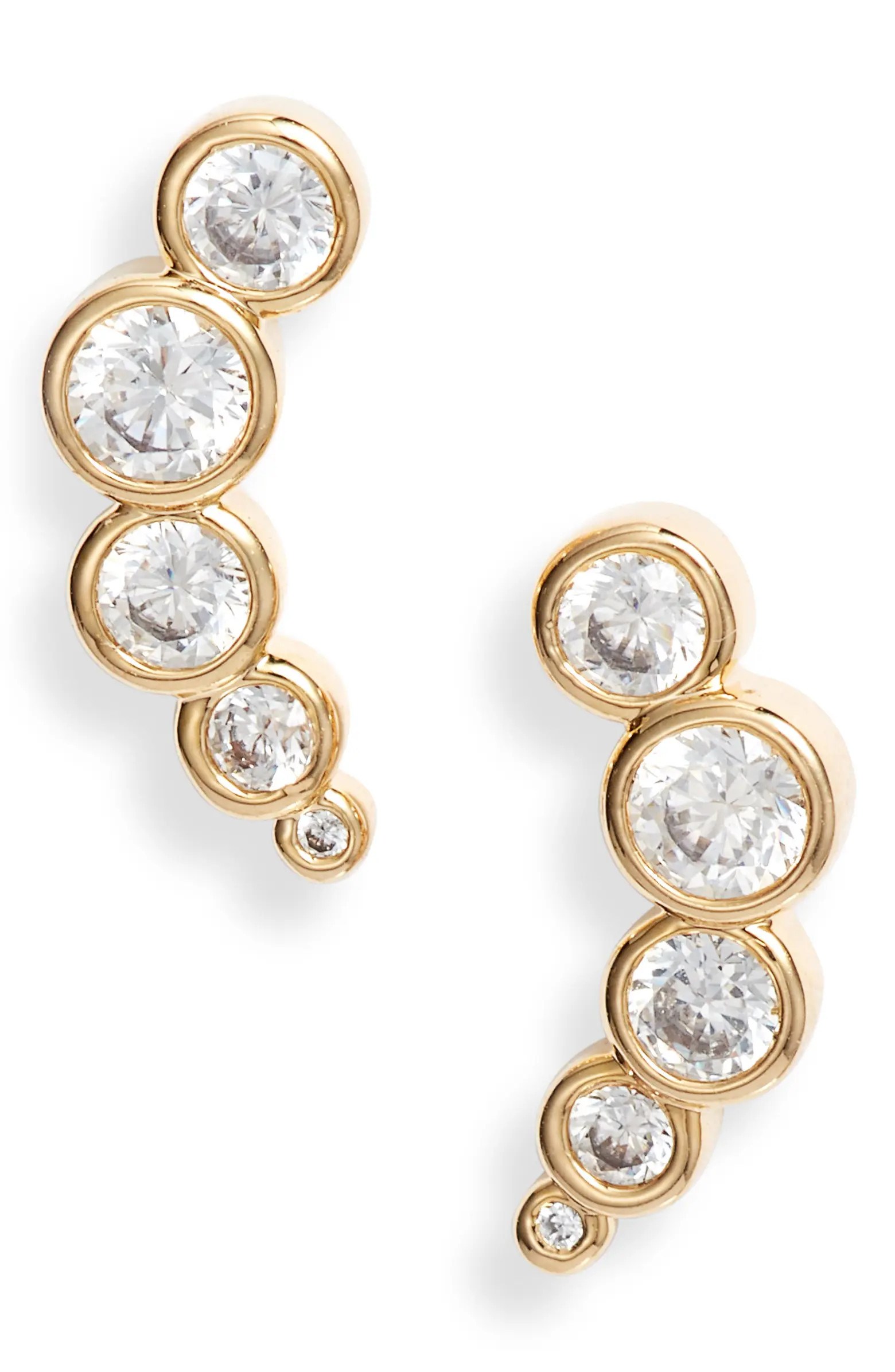 Cubic Zirconia Climber Earrings | Nordstrom