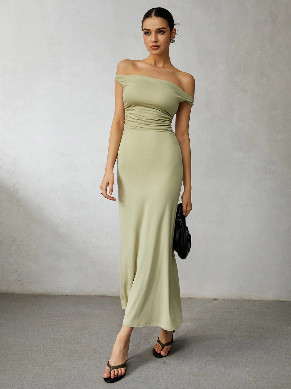 Casual Off Shoulder Long Dress | Commense