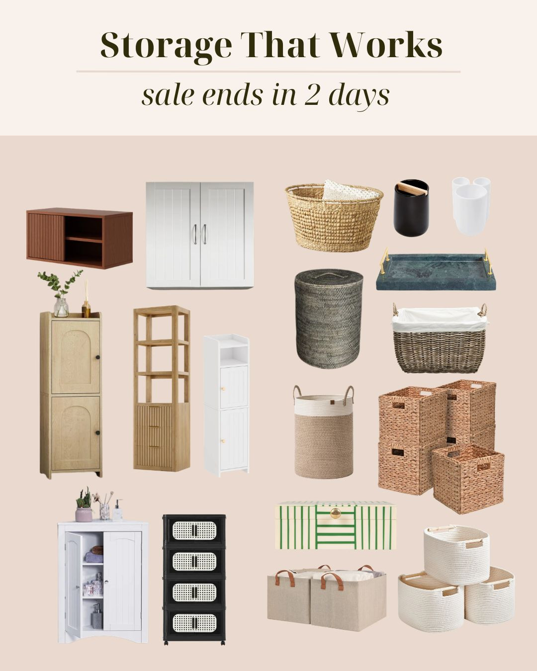 A mix of storage pieces that help keep things contained without adding visual clutter — baskets, cabinets, and a few simple solutions that work across different rooms.

Linked options below while they’re still available. 

 

#LTKHome #LTKSaleAlert