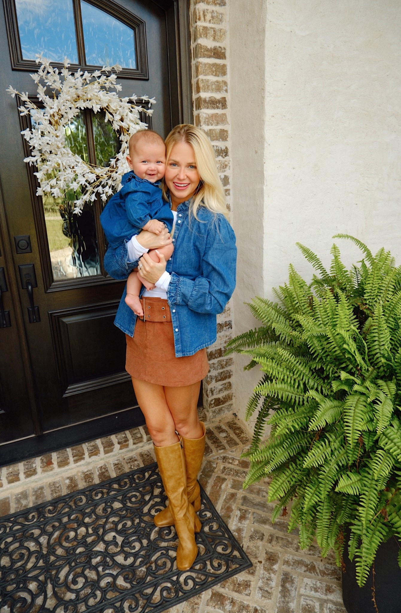 mommy and me coordinating outfit for fall photos 💕 

#LTKFamily #LTKBaby #LTKFallSale