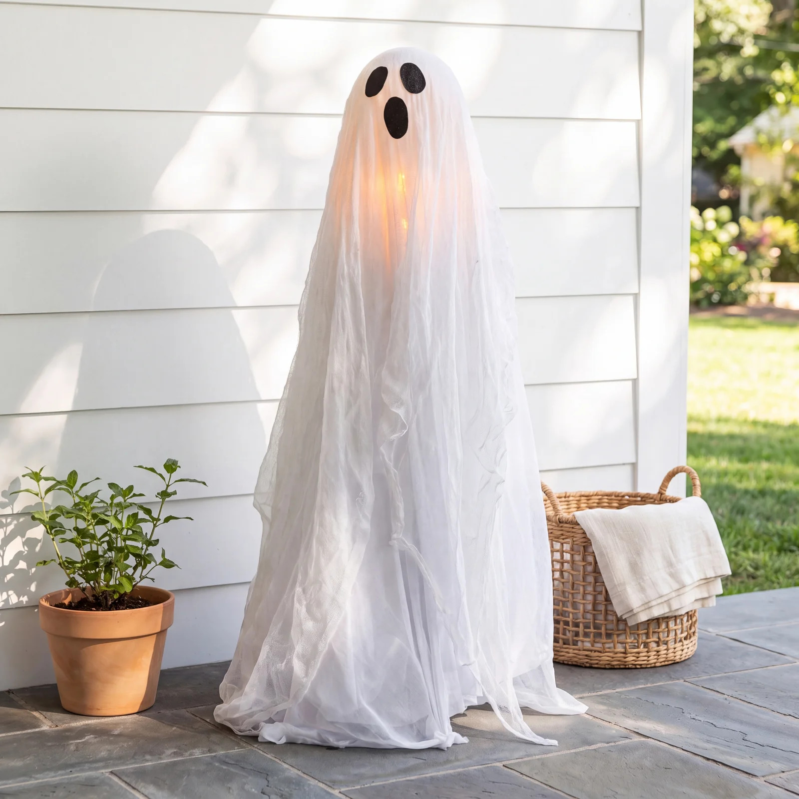 35" Halloween Glowing Ghost Lighted Display | Birch Lane