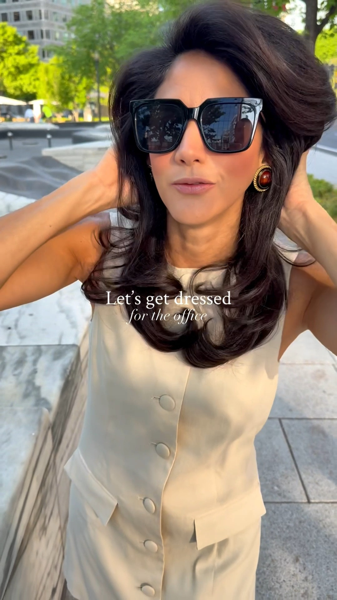 Happy May friends! I love spring and getting dressed for the office feels much lighter. I hope you’re diving into May with confidence and ease.

✨ This Favorite Daughter linen super easy dress is perfect as we ease into spring and summer time. It’s similar to the Veronica Beard ones but at a much more affordable price point plus it’s 40% off. Do you know that if you buy it full price and you reach out to the retailer within 1-2 weeks of your purchase, they will often give you the discount and reimburse you for it? I always try and most of the time I succeed! 

Wear it from your 9 to 5 to happy hour and to brunch on the weekends! I take a size XS and is still gives me a pretty relaxed fit. It’s very flattering and comfortable. Wearing cute and simple gold ballet flats because they’re easy to carry from the plane into meetings and fuzz free. Earrings, sunglasses and shoes are old pieces I keep on rotation.

#LTKWorkwear #LTKOver40 #LTKootd