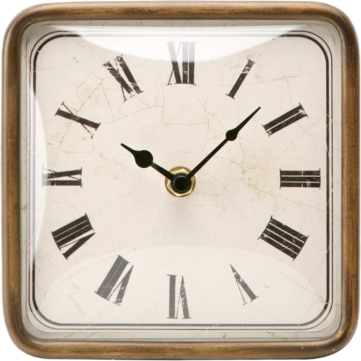 NIKKY HOME Vintage Silent Non-Ticking Table Clock, Shelf Desk Top Clock Battery Operated, Retro H... | Amazon (US)