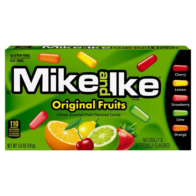 Mike and Ike Original Fruits Chewy Assorted Fruit Flavored Candy, 5.0 oz | Walmart (US)