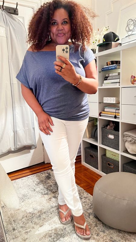 White denim jeans are now on sale. They are so comfortable and they have a little stretch. Women’s jeans, white jeans, stretch denim, midsize style, plus size style, women’s pants, guess jeans

#LTKcurves #LTKFind #LTKsalealert