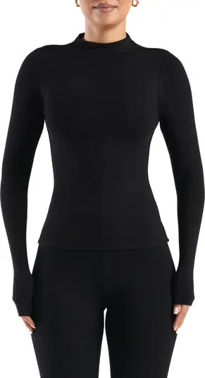 Naked Wardrobe Smooth as Butter Mock Neck Top | Nordstrom | Nordstrom