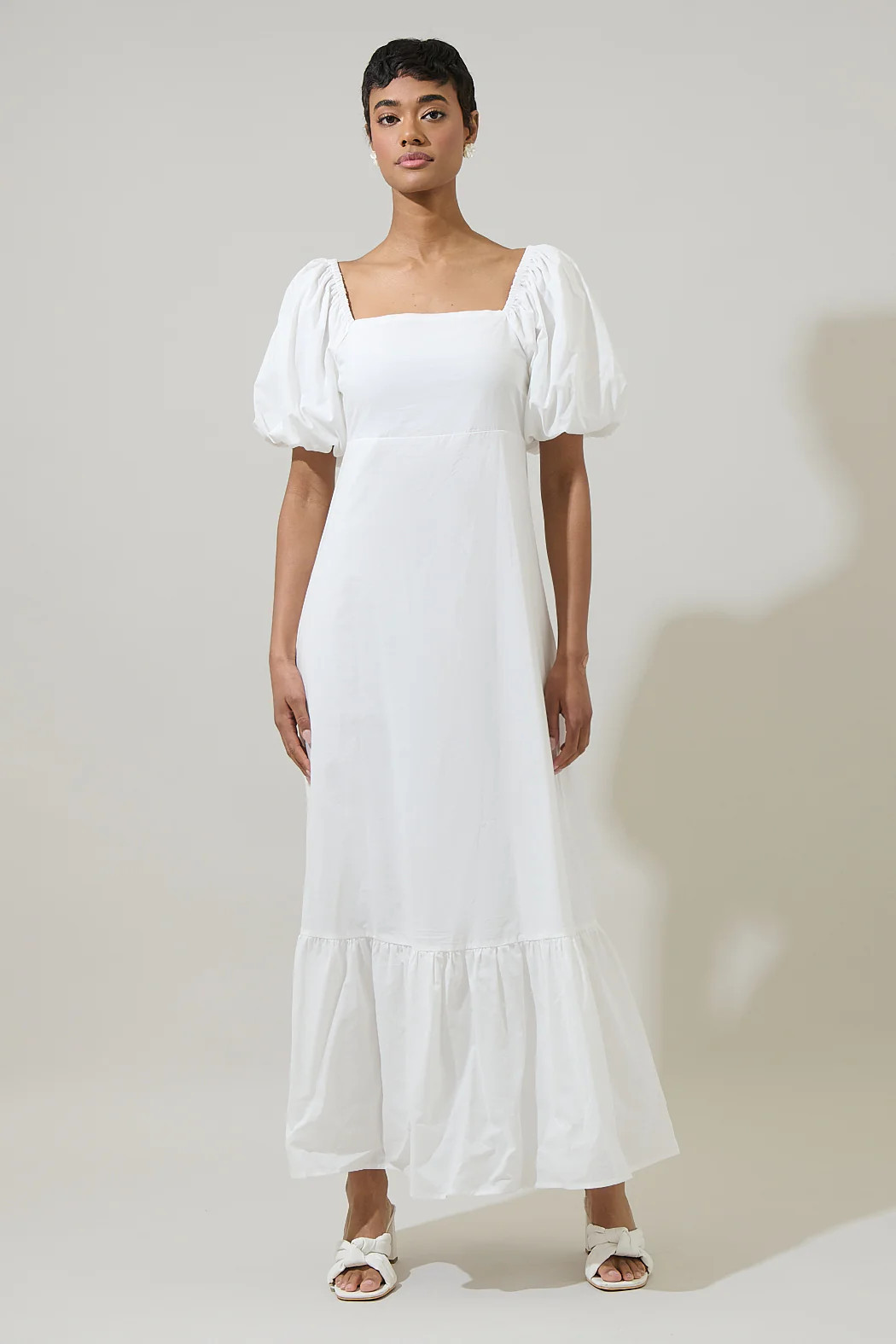 Xena Puff Sleeve Maxi Dress | Sugarlips