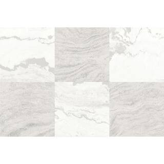 Take Home Sample - 3 MIL 6 in. W x 6 in. L Bonneville Beige Water Resistant Peel and Stick Vinyl Floor Tiles | The Home Depot