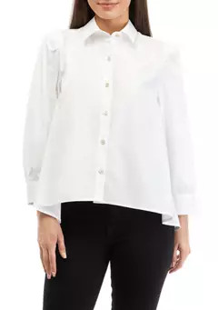 Crown & Ivy™ Petite Button Down Shirt | Belk