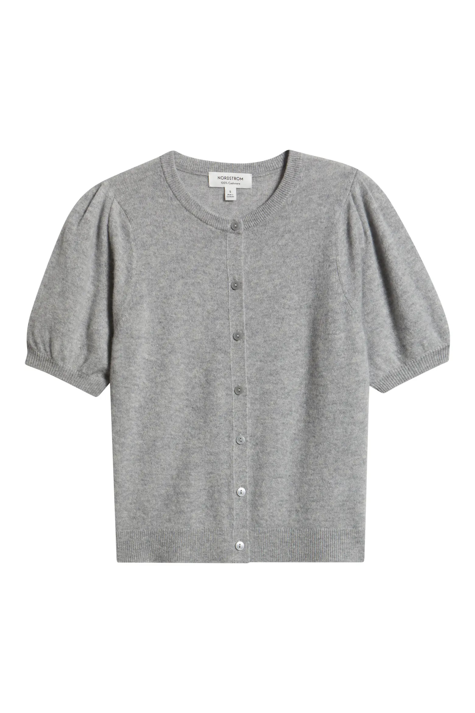 Puff Sleeve Cashmere Cardigan (Women) | Nordstrom | Nordstrom