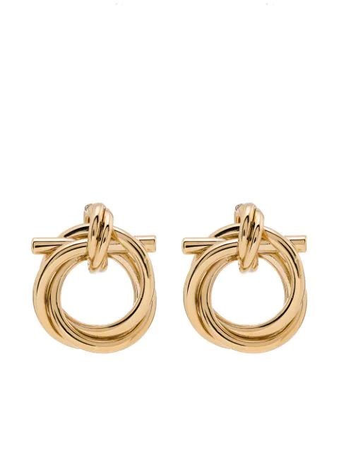Gancini stud earrings | Farfetch (US)