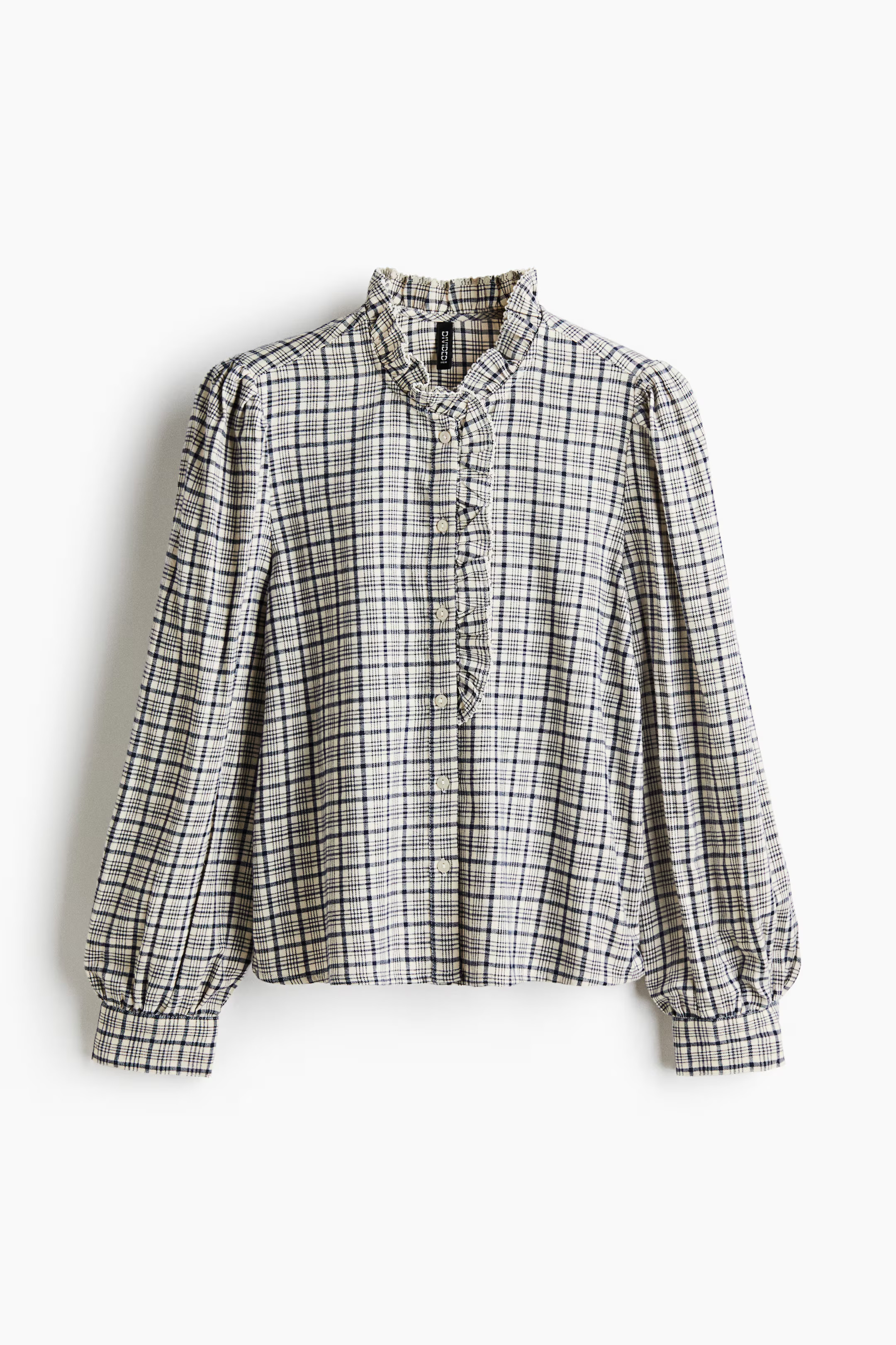 Ruffle-Collar Cotton Blouse | H&M (US + CA)