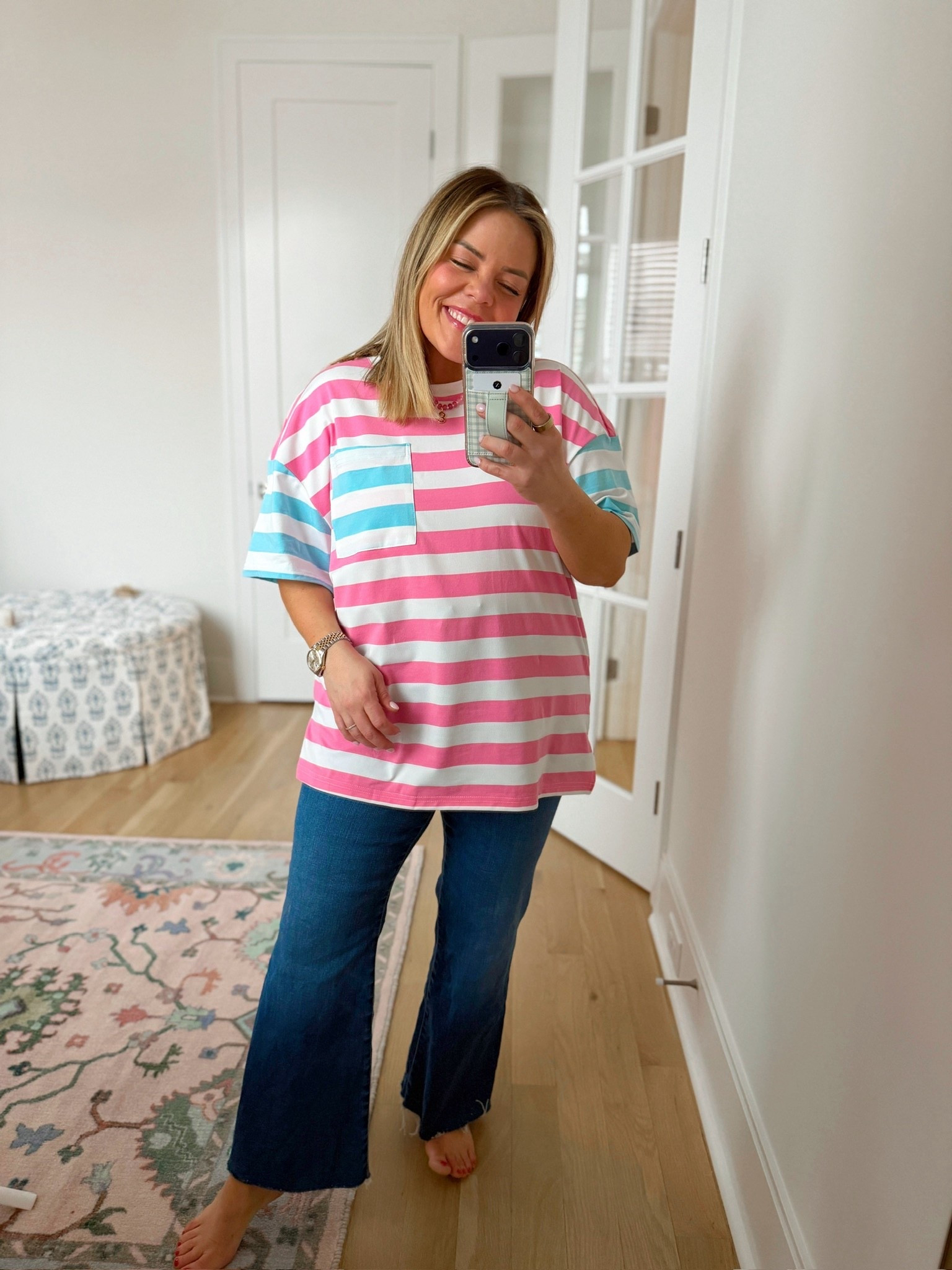 striped t shirt, top and jeans look, trendy outfit, spring fashion, ootd, casual outfit, women’s fashion, comfy casual look

#LTKootd #LTKSeasonal