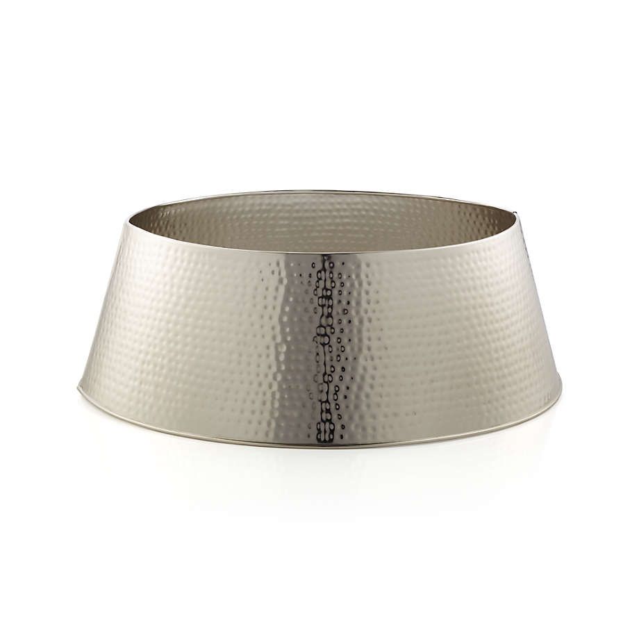 Bash Silver Christmas Tree Collar + Reviews | Crate & Barrel | Crate & Barrel